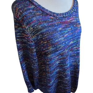 Vibrant Multicolor Women's Crew Neck Sweater